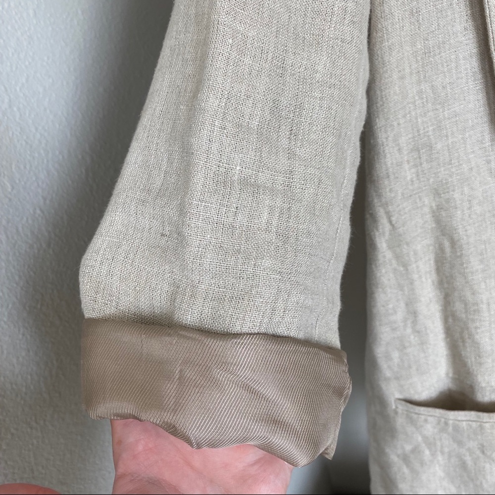 Zara Rustic Linen Blazer - Picture 6 of 7